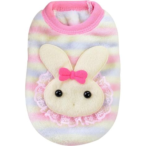 AGE Vêtements pour Chiens Petit Hiver - Sweat Chihuahua Mâle Yorkshire Bouledogue Français - Manteau Chaud à Carreaux (M, Rose) (1/3)