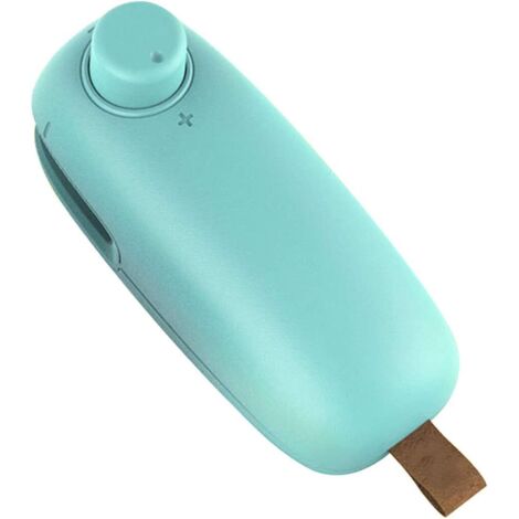 AGE Mini thermoscelleuse portable pour sceller et resceller le stockage des aliments avec verrou de sécurité, vert (1/4)