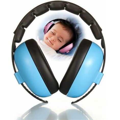 AGE Casque anti-bruit pour bébés et tout-petits de 3 mois à 2 ans(bleu) (1/5)