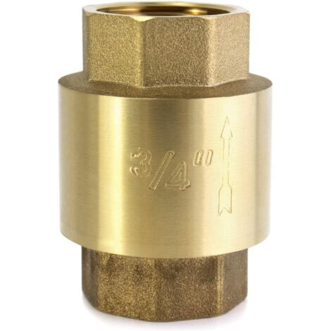 AGE Clapet anti-retour en ligne en laiton, 3/4" femelle Clapets anti-retour unidirectionnels, 3/4" (1/5)
