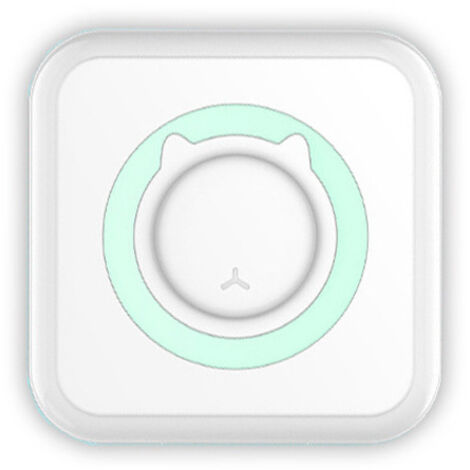 RGE Mini imprimante portable sans fil Bluetooth autocollant thermique avec 5 rouleaux de papier d'impression compatible avec Android iOS étiquettes reçus notes photo et mémos (vert) (1/5)