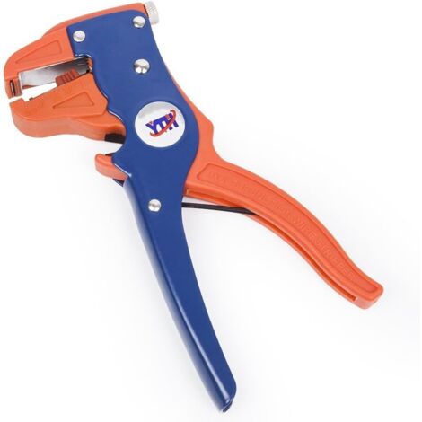 RGE Pince à Dénuder Automatique Sertisseur Coupeur de Cables Multifonctionnel Outils a Dénuder Aquilin de Fils Outillage a Main Orange 150 mm Pince Coupe Câble en bec de Canard (Bleu&Orange) (1/5)