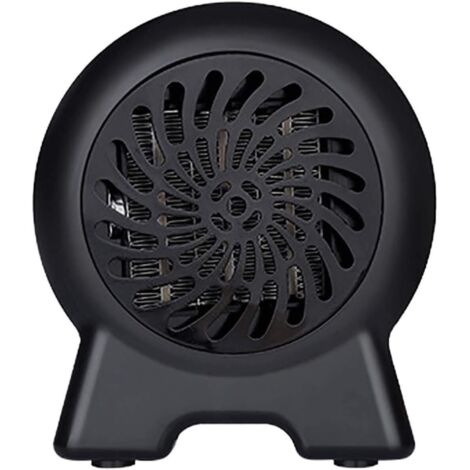 RGE Mini radiateur soufflant, Mini en CéRamique PTC Chauffage éLectrique Portable à ContrôLe de, Basse Consommation, protection contre les basculement et la surchauffe, pour salle de bain (le noir)