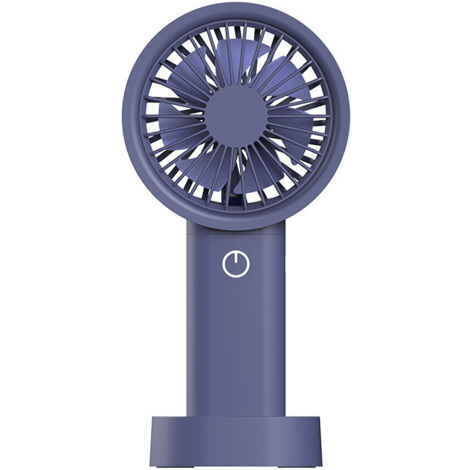 RGE BDD Ventilateur portatif 4000 mAh, mini ventilateur portable, petit ventilateur rechargeable par USB Ventilateur personnel à piles, extérieur/bureau - Bleu 16 dB silencieux