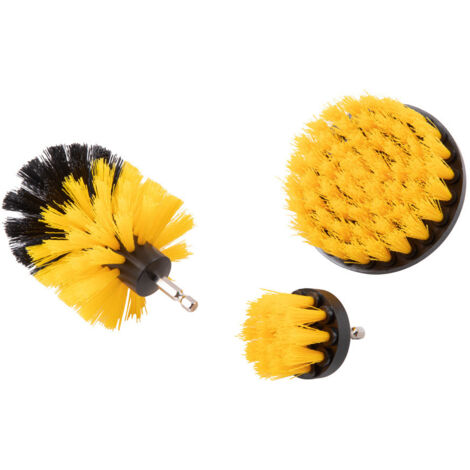 RGE BDD Lot de 3 brosses de nettoyage pour perceuse électrique – Brosses de nettoyage électriques pour nettoyer la salle de bain, les carreaux de piscine, les briques, la céramique (forets non inclus) (1/5)