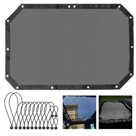 RGE La Housse de Protection Durable en Polyester à Mailles en Polyester Offre Une Protection Contre Les Rayons UV pour Le Filet Wrangler JK ou JKU à 2 Portes (2007-2016).
