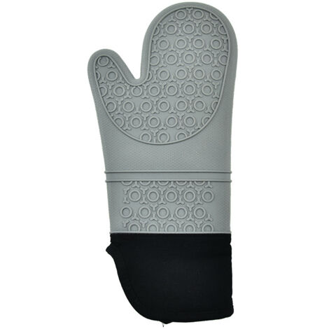 RGE 1 paire de gants de four haute température Gants de four en silicone résistants à la chaleur et à l'eau (gris foncé) (1/5)