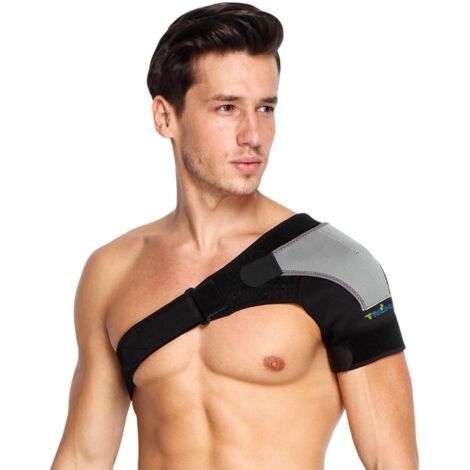 RGE Support d'épaule pour homme et femme Support d'épaule réglable en néoprène avec coussinet de pression pour soulager la douleur à l'épaule (1/5)