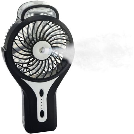 RGE BDD Mini ventilateur de brumisation USB portable avec brume de refroidissement personnelle - Batterie rechargeable - Ventilateur de refroidissement portable pour la maison, le bureau et les voyage (1/5)
