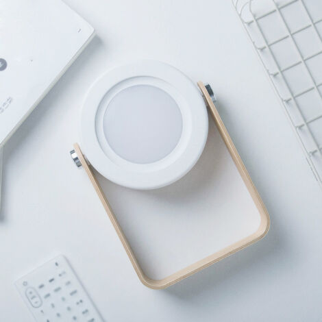 RGE Veilleuse Lanterne Lumière Pliable Tactile Contrôle LED Lumière Chaude Lampe De Chevet avec Poignée En Bois Portable Batterie Rechargeable USB 1200mahtouch Interrupteur Dimmable Contrôle Lecture R (1/5)