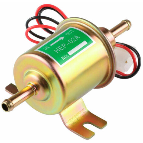 RGE Pompe à essence électrique universelle 12 V HEP-02A HEP02A basse pression diesel essence pompe à essence électrique adaptée à la plupart des motos à carburateur de voiture (1/5)