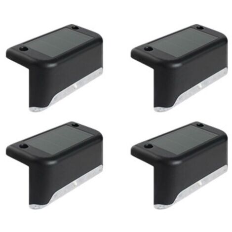 AGE Un ensemble de 4 LED solaires échelle lumières jardin solaire terrasse jardin lumières extérieur terrasse lumières étanche extérieur clôture mur paysage cour lumière chaude 804550mm quatre pièces (1/3)