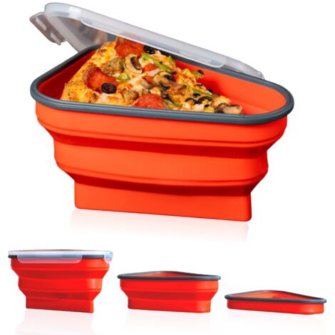 AGE Conteneur de Stockage de Pizza,Le parfait paquet à pizza,Boîtes À Pizza Perfect Pizza Pack (Blanc) (1/5)