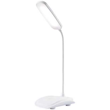 AGE Lampe de Bureau Led, Lampe de Chevet avec Câble USB, Contrôle Tactile, 3 Niveaux de Luminosité Réglables, Protection des Yeux, 360 Flexible, Lampe de Bureau pour Lecture, Travail, étude