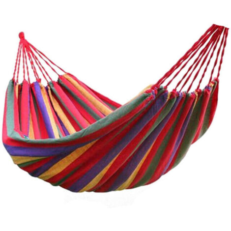 AGE Hamac Portable avec Sac de Transport, 260x80 cm Solide, Durable et Facile à Assembler Jardin, Plage, Camping, Randonnée (1/4)