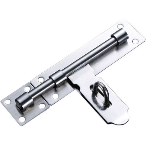 AGE Loquet de Porte Serrure Porte Verrou Loquet Porte Loquet de Verrou Boulon à Glissière Loquet de Portail en Acier Inoxydable pour Entrepôt Garage Grange Portail Cour Porte (1/5)
