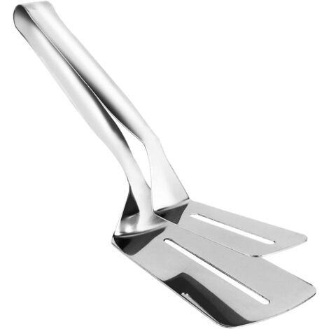 AGE Pinces à steak, pinces de service en acier inoxydable, pinces pour la cuisson, spatule à retourner les aliments multifonctions (1/5)