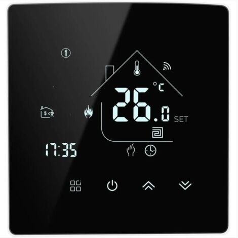 AGE Thermostat intelligent monobloc thermostat de chauffage thermostat WiFi pour chaudière à gaz/eau plancher chauffant-868913mm (1/4)