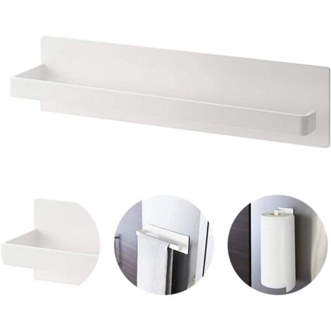 AGE Porte-rouleau de cuisine, magnétique, fortement adhésif, porte-rouleau de cuisine (blanc) (1/5)