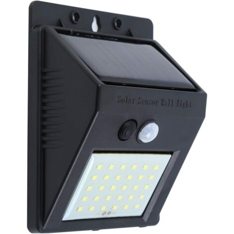 AGE IP65 étanche lumière solaire 30 LED avec capteur de mouvement lumière de sécurité sans fil applique murale pour piscine de jardin (1/4)