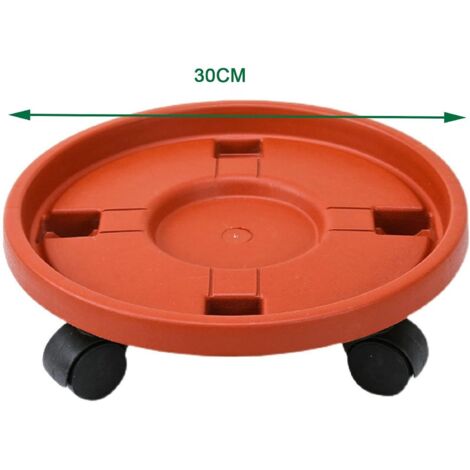 AGE Roues de chariot pour plantes, support rond résistant pour plantes en pot, plateau mobile à roulettes (1/4)