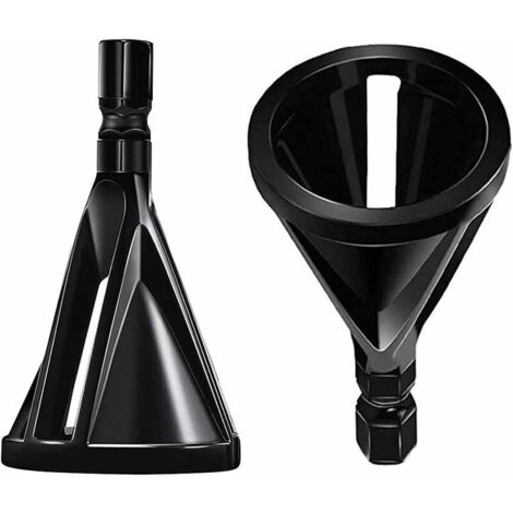 AGE Outil d'ébavurage externe 2 pièces, outil de chanfrein externe, outil d'ébavurage de chanfreinage, avec poignée hexagonale et triangulaire, pour diverses perceuses électriques à mandrin (noir)
