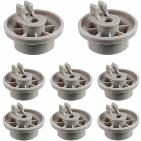 AGE 8 pièces pour Bosch Siemens Neff 165314 lave-vaisselle sous panier lave-vaisselle accessoires roues (1/4)