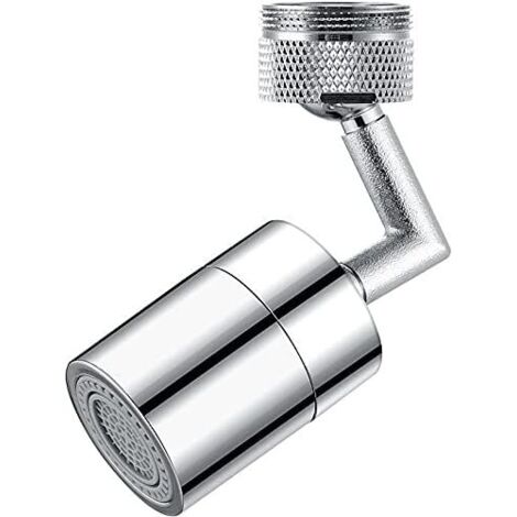 AGE Diffuseur de robinet et aérateur robinet 720 degrés universel résistant aux éclaboussures filtre robinet avec 4 couches filtre en maille pivotant résistant aux éclaboussures diffuseur de robinet 2