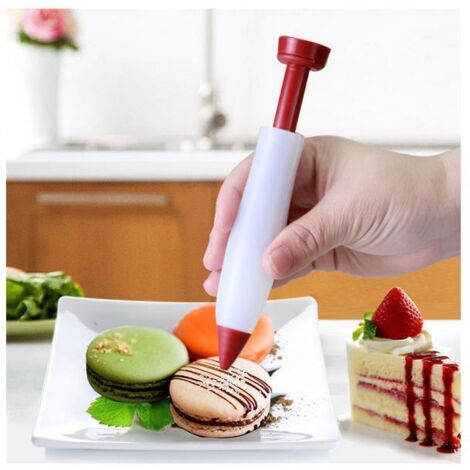 AGE Cake Writing Framing Flower Pen qualité alimentaire silicone chocolat Extrusion sauce Pen outil de cuisson traire Pen (1/5)