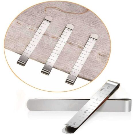 AGE Lot de 20 clips de couture en acier inoxydable pour ourlets 7,6 cm Règle de mesure Fournitures de matelassage pour Wonder Clips Pinces de marquage Accessoires et clips Marking Projet de couture Qu (1/5)