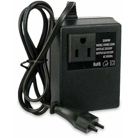 convertisseur de tension transformateur abaisseur 220v à 110v ac transformateur de tension de voyage abaisseur (1/4)