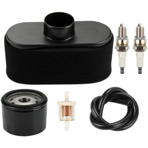 Ensemble de filtre à air avec pré-filtre à huile et bougie d'allumage pour moteur 4 temps de rechange Kawasaki FR651V FR691V FR730V FS481V FS541V FS600V FS651V FS691V FS730V.