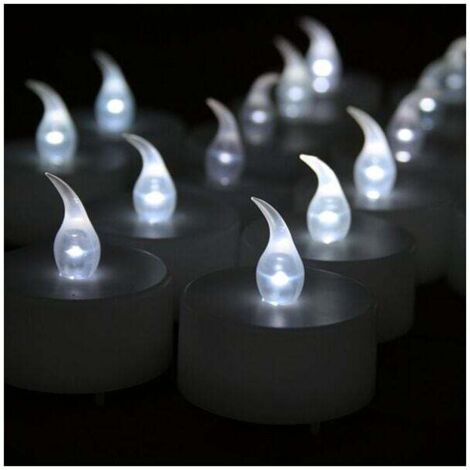 24 Bougies à Led Blanche Effet Flamme (1/3)