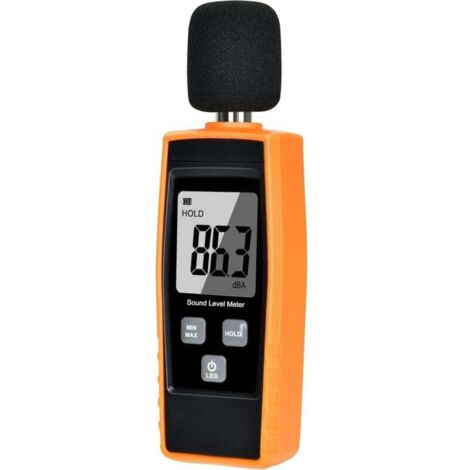 Testeur de niveau sonore manuel 30130 dB Décibel de mesure de bruit avec écran LCD numérique rétroéclairé pour utilisation intérieure/extérieure [fonction Max/min/main] (1/5)