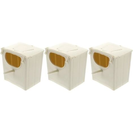 Boîte D\'élevage De Nid D\'oiseau: 3 Pièces Nichoir De Perruche Nichoir D\'oiseau Nichoir D\'élevage en Plastique Maison D\'élevage Nid (1/4)