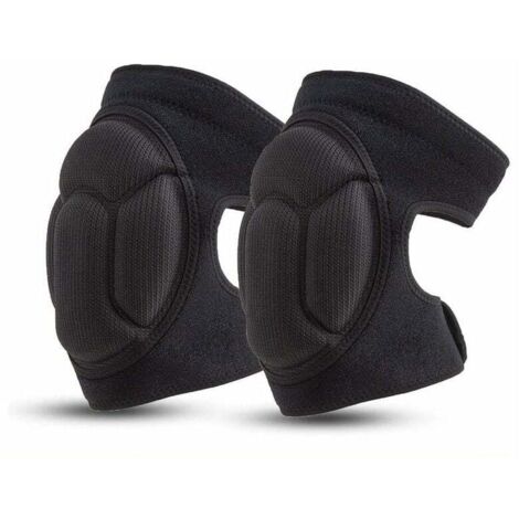Genouillères professionnelles confortables, mousse anti-choc élastique, taille unique (15-35 kg), pour travaux extérieurs ou danse (1/3)