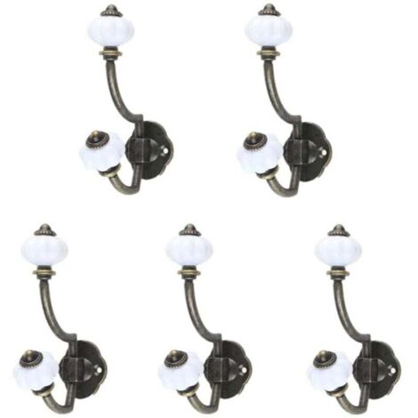 5 Pcs Patère Antique Crochet Mural Cintre Simple Porte-Manteau Rétro Décorations De Capuchon Patères Murales Crochets Rustiques Crochets Muraux Rétro Patères Décoratives Clé (1/5)