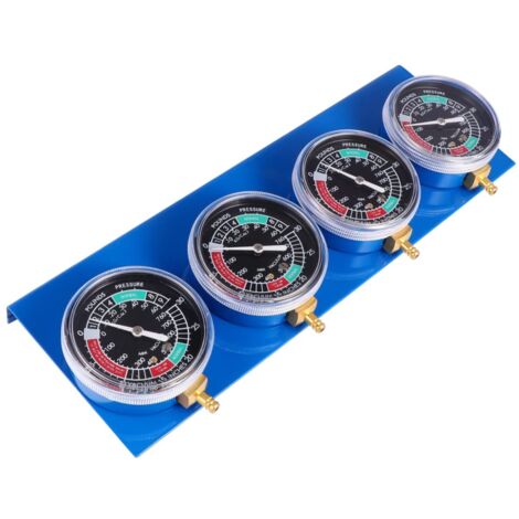 Outil De Synchronisation De Carburateur Pour Motocyclette Kit De Jauge à Vide Pour Cylindres Avec Manomètres Et Base Métallique (1/5)