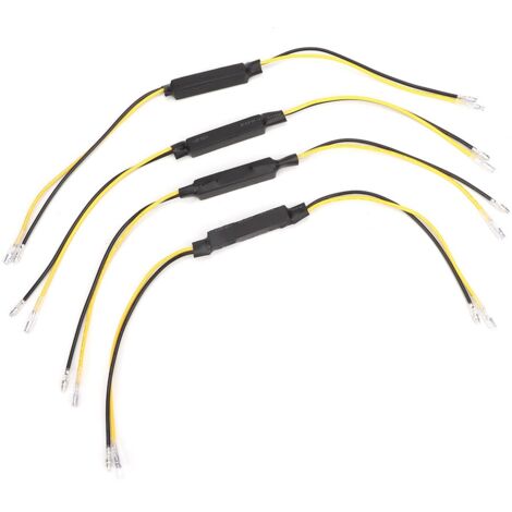 Lot de 4 clignotants LED pour moto 12 V-24 V 20 W avec résistance de charge et décodeur LED (1/4)