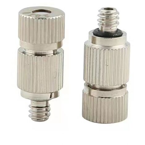 Lot de 30 buses de brumisation haute pression pour système de refroidissement extérieur UNC 10/24 en acier inoxydable avec orifice de 0,3 mm, ton argenté