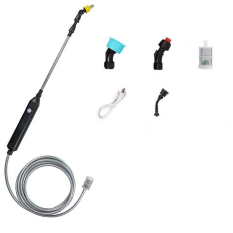 Pulvérisateur de jardin électrique, pulvérisateur à pression avec 4 buses et tuyau 5M pour arrosage, désherbage (1/4)