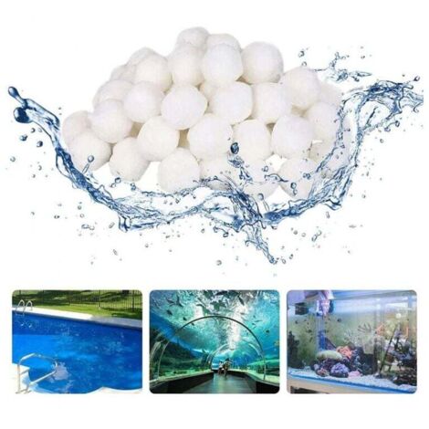 1000g Boules Filtrantes pour Piscine Balle Filtrante Pour Piscine extérieur Filtre à Fibres pour Piscine Filtre à Sable Filtrage (1/4)