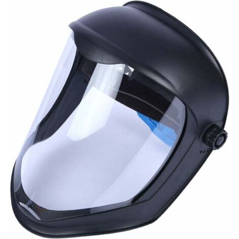 Casque de Faciale avec Visière Housse de Anti-buée Meulage de Sécurité, Protège Contre Chutes, Masque Double Bandeau..DEBUNS