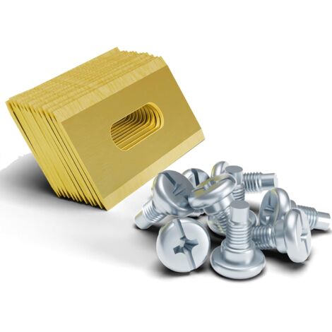 30 pièces lame tondeuse, lame Robot tondeuse à gazon avec vis, Rechange en titane,Lame tondeuse (30) (1/4)