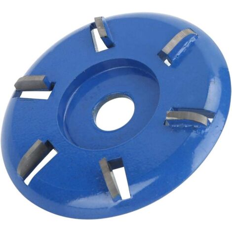 Disque de coupe de bois, meuleuse d'angle de dissolvant de souche disque de sculpture sur bois 6 dents tronçonneuse fraise outils de lame de travail du bois (1/5)