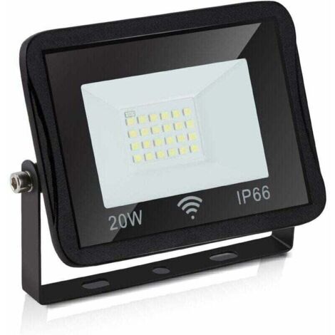 ALOVEZ Projecteur LED d'extérieur Hengda, 1700 lm, 6000 K, étanche IP66, 20 W, blanc froid - Noir (1/5)