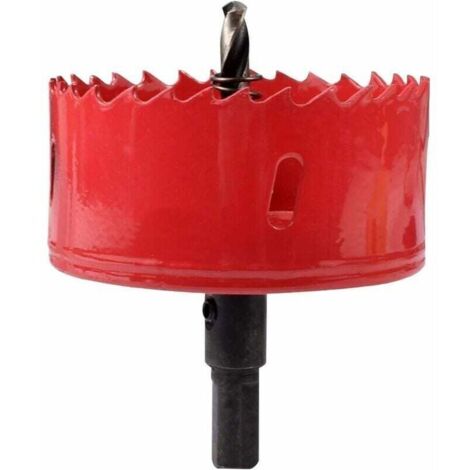 Scie Cloche Bi-Métal 85mm, Scie Trèpan Pour Fer, Aluminium, Bois, Cloison Sèche, Tuyau, Plastique, Panneau De Fibres De Bois