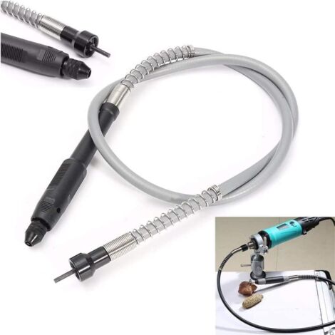 Arbre Flexible Rallonge Universelle d'arbre Flexible Arbre Adaptateur à Arbre Longueur pour Outil de Meulage et Diamètre de Serrage du Mandrin Sans clé M8. 3,2 mm (1/5)