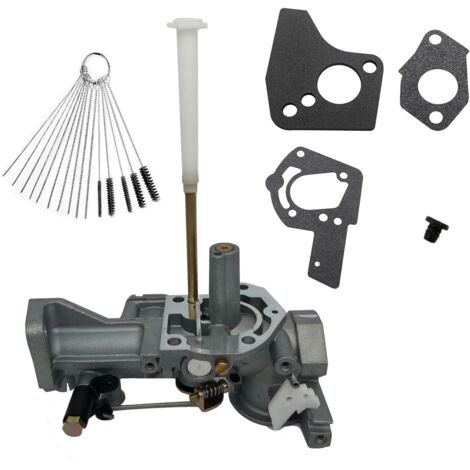 Carburateur 498298 compatible pour Briggs & Stratton 692784 495951 492611 490533 495426 130202 112202 112232 134202 137202 133212 135202 5HP Carb avec joint et brosses de nettoyage (1/4)