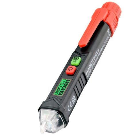 Détecteur de Tension sans Contact, Testeur de Tension avec Double Sensibilité 12V/48V-1000V, Écran LCD, Test de Fil de Phase/Neutre, Lampe de Poche, Alarme sonore (1/5)